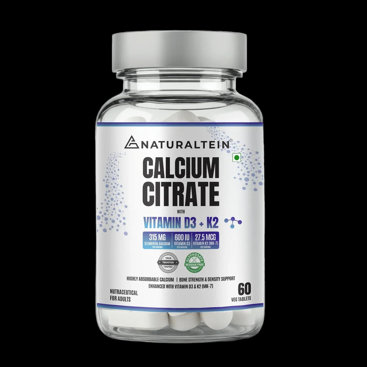 Calcium Citrate with Vitamin D3+K2 (MK7)