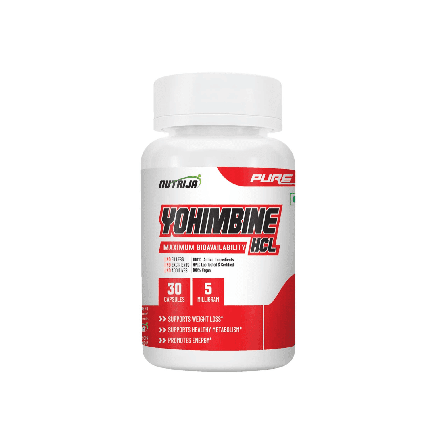 Yohimbine HCL 5MG – Advanced Fat Burner & Thermogenic Supplement for Energy, Focus, Cutting & Workout Performance