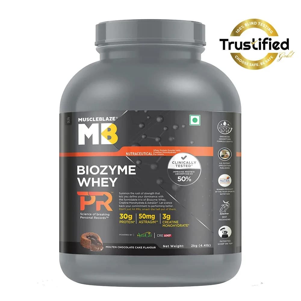 MuscleBlaze Biozyme Whey PR Cookies & Cream | 2kg