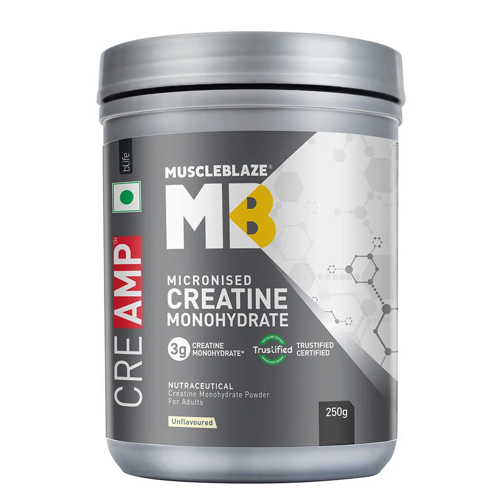 MuscleBlaze Creatine Monohydrate CreAMP Unflavoured • 250 g
