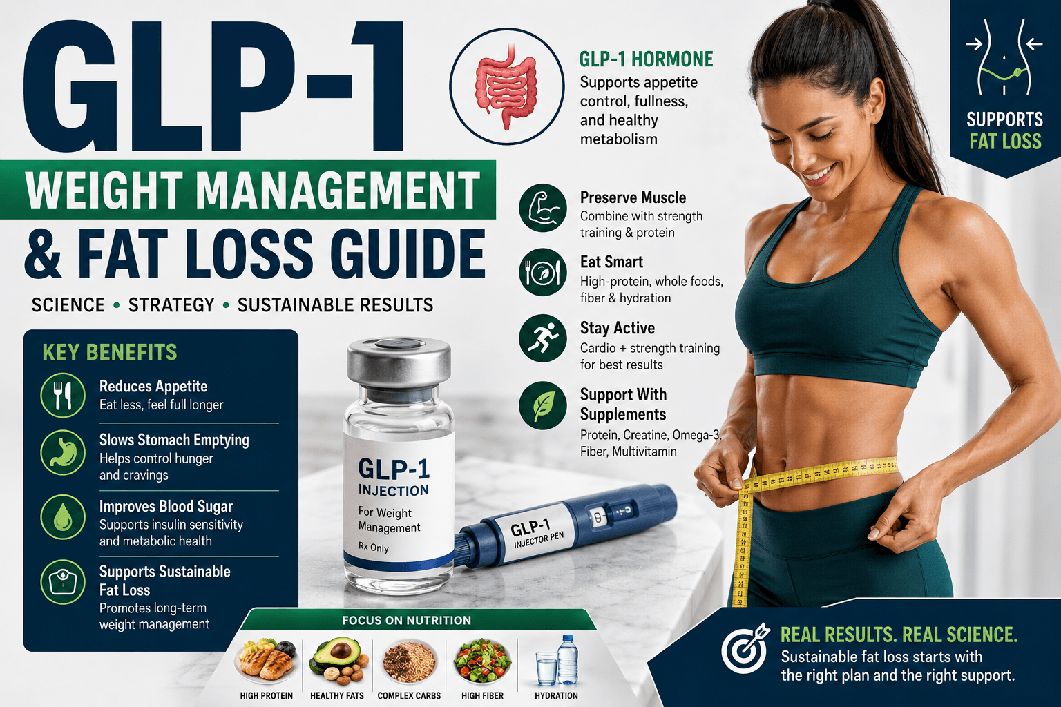 GLP-1 Weight Management Explained: Benefits, Fat Loss Results, Side Effects & Complete Science Guide