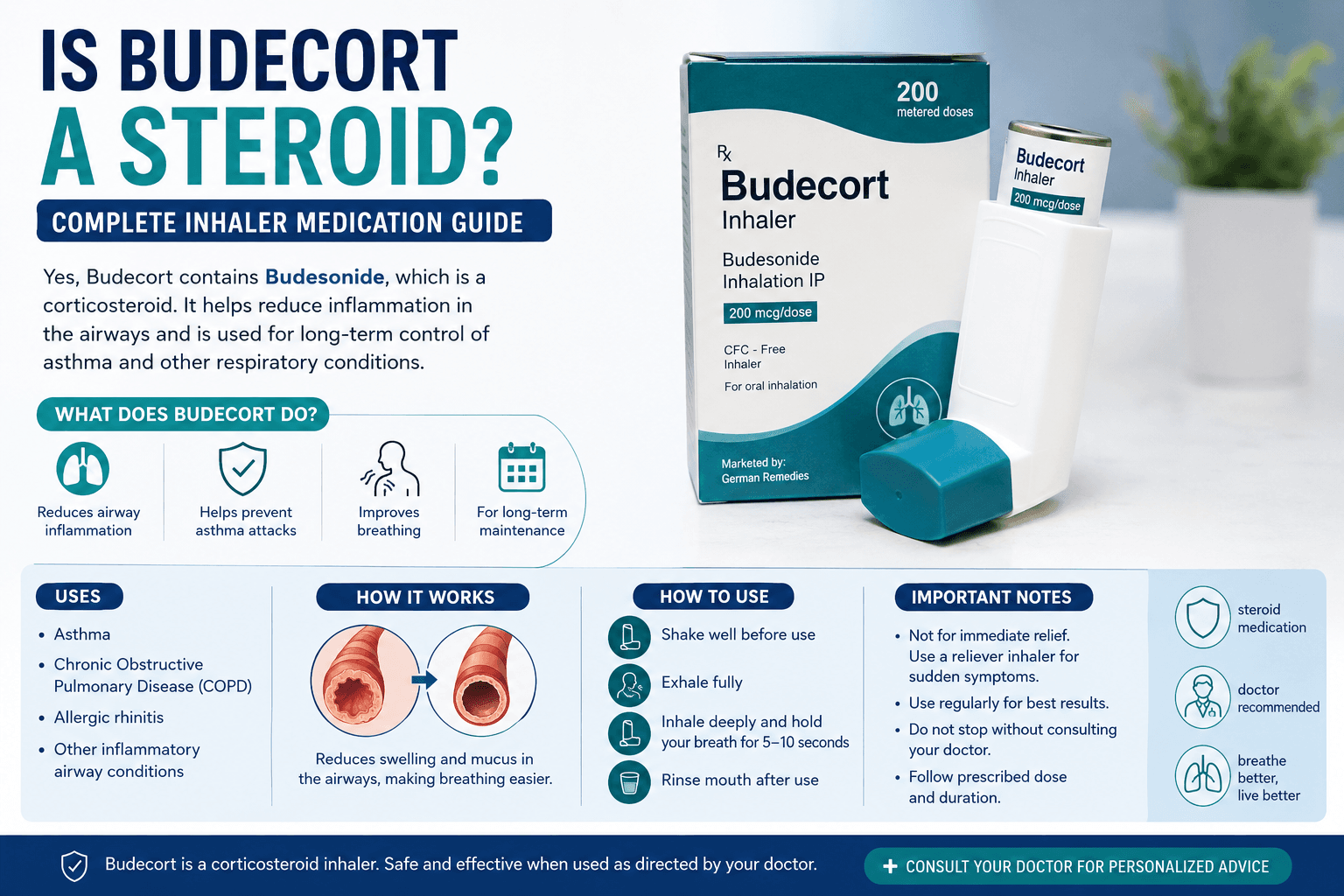Is Budecort a Steroid? Complete Guide to Uses, Side Effects, Dosage & Safety